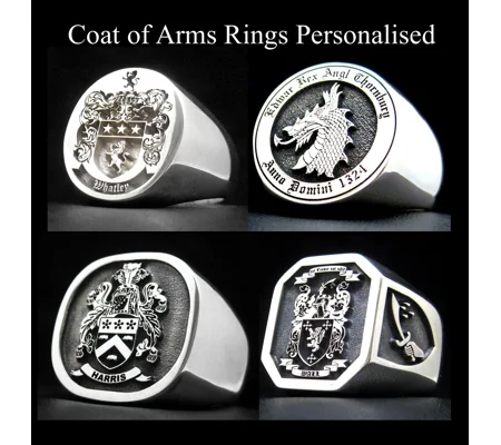 Coat of Arms Rings Personalised