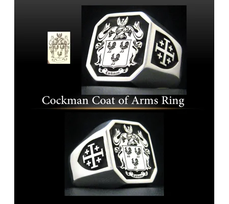 Cockman Coat of Arms Ring