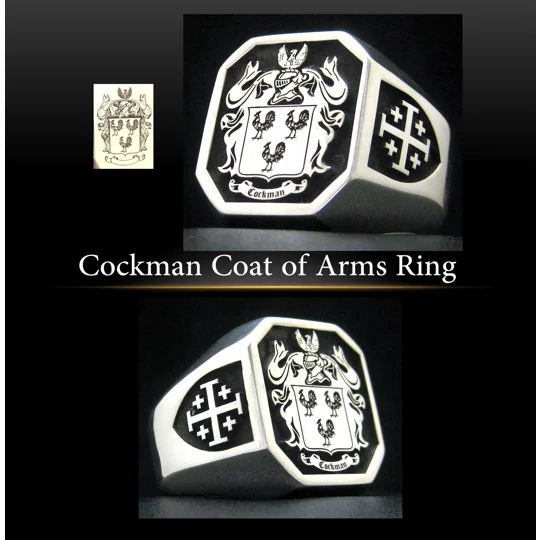 Cockman Coat of Arms Ring