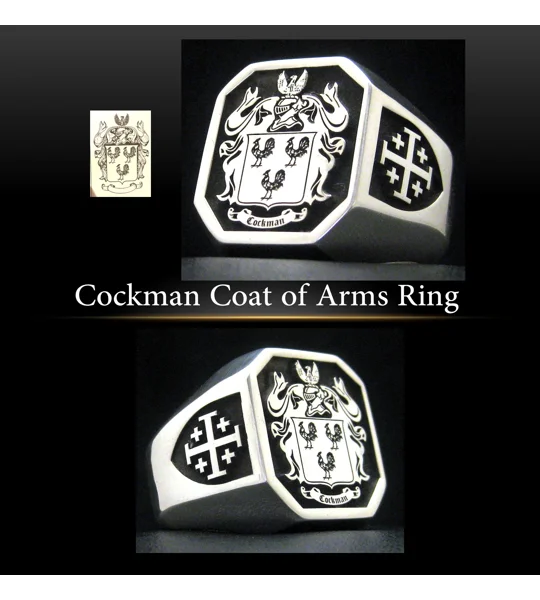 Cockman Coat of Arms Ring