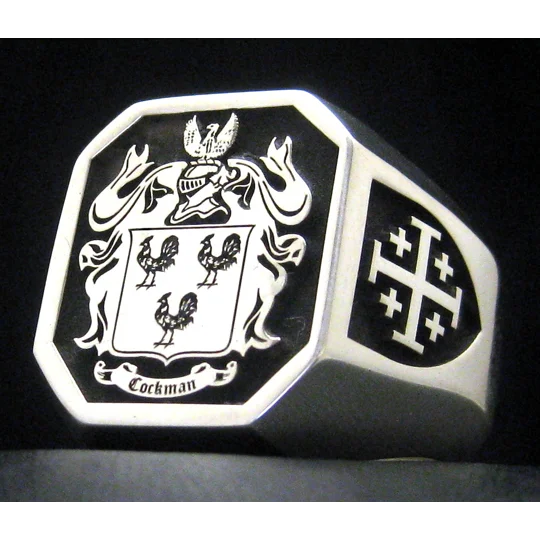 Cockman Coat of Arms Ring