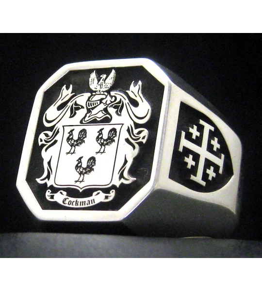 Cockman Coat of Arms Ring