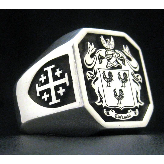 Cockman Coat of Arms Ring