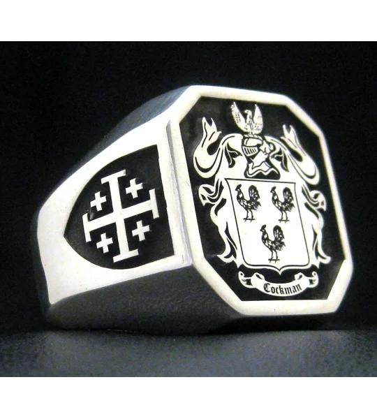 Cockman Coat of Arms Ring