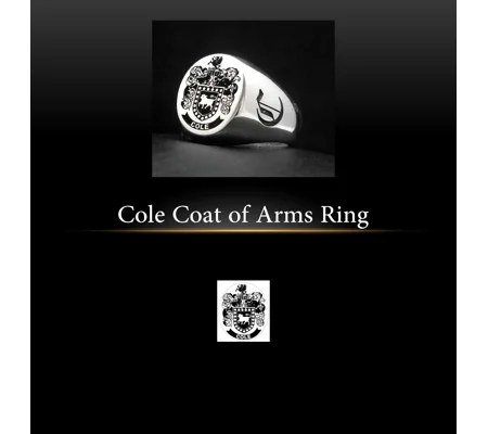 Cole Coat of Arms Ring
