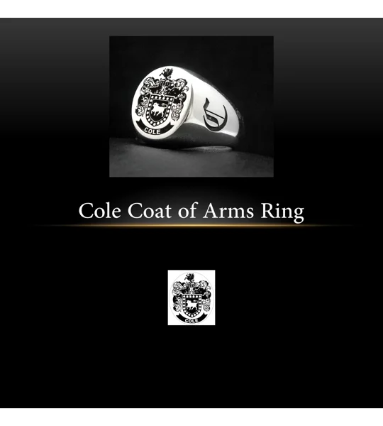 Cole Coat of Arms Ring