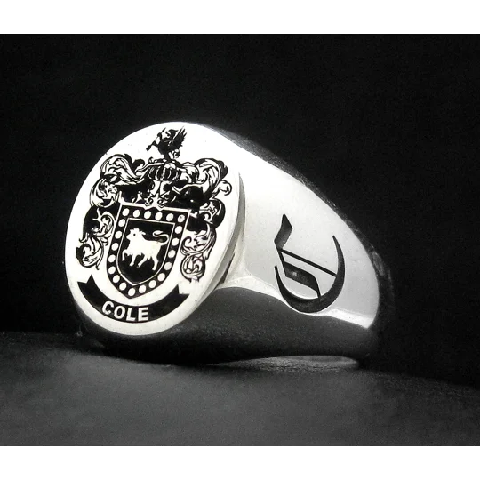Cole Coat of Arms Ring