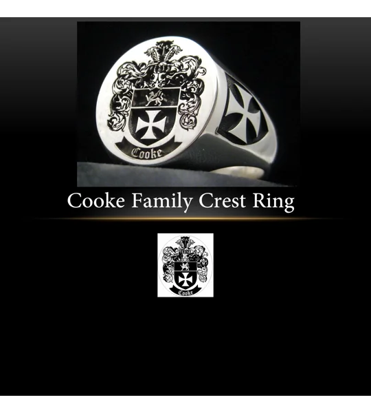 Cooke Family Crest Ring