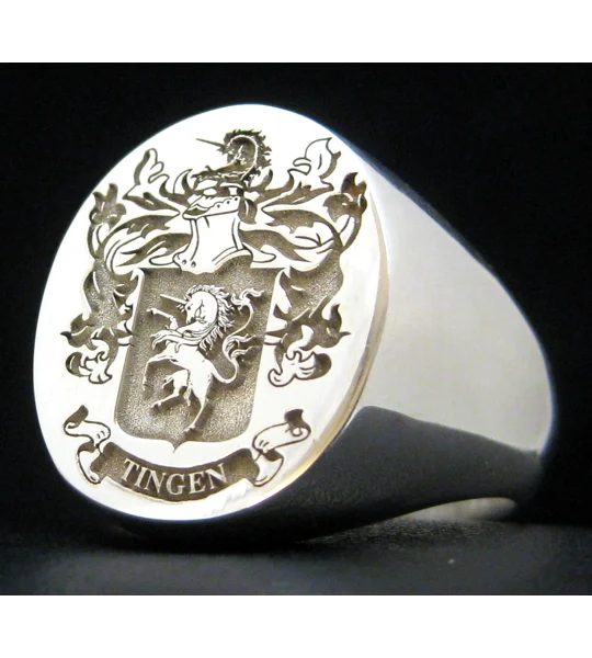 Mens Family Crest Ring