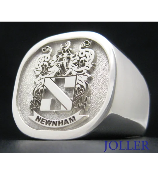 Custom Made Family Crest Cushion Ring