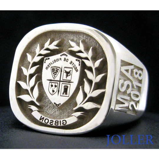 Custom Engraved Cushion Rings