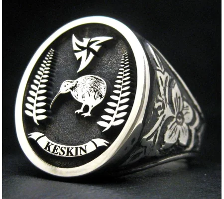 Custom Made Family Crest Antique Signet Ring