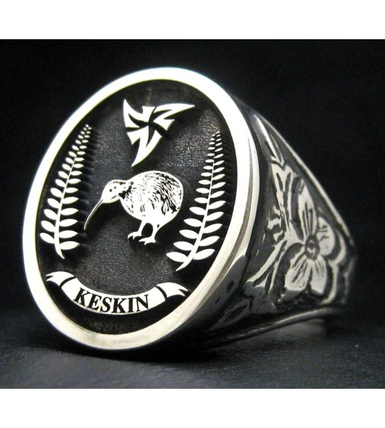 Custom Made Family Crest Antique Signet Ring