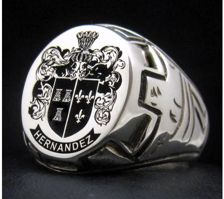 Design Your Own - Coat of Arms Ring - Castle Pattern