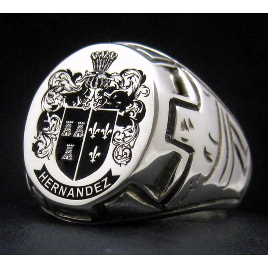 Design Your Own - Coat of Arms Ring - Castle Pattern