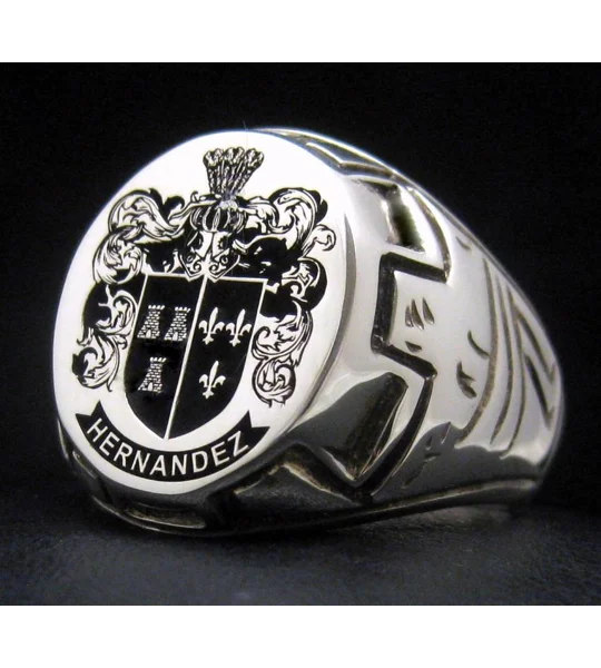 Design Your Own - Coat of Arms Ring - Castle Pattern