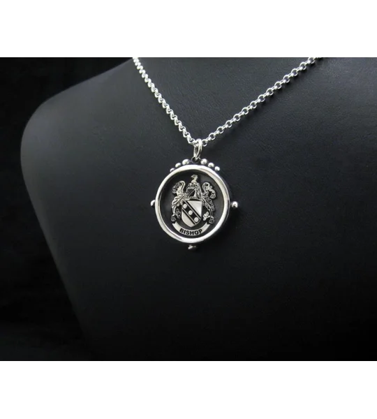 Design Your Own Family Crest Pendant - Mason Pendant - Any Crest