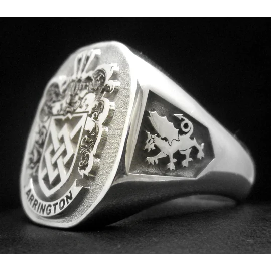 Custom Made Signet Ring with any Monogram R01-065-17