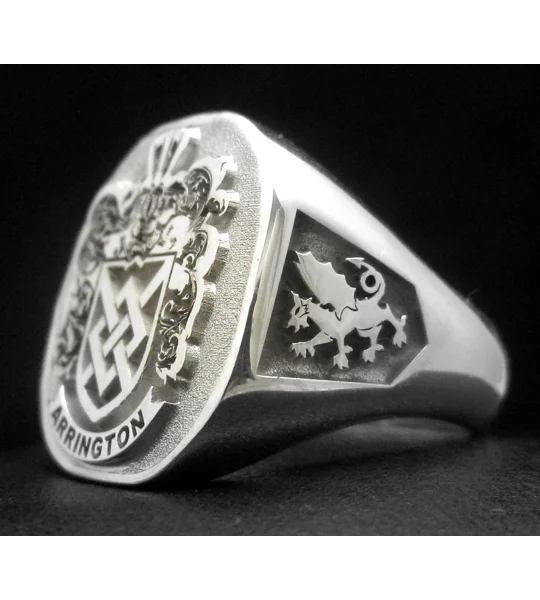 Custom Made Signet Ring with any Monogram R01-065-17