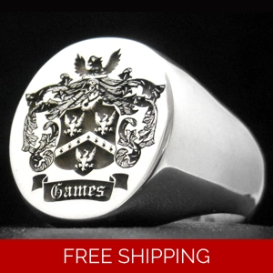 Custom Family Crest Ring