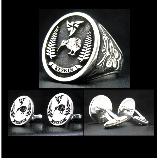 Custom Wedding Ring and Cufflinks For Groom