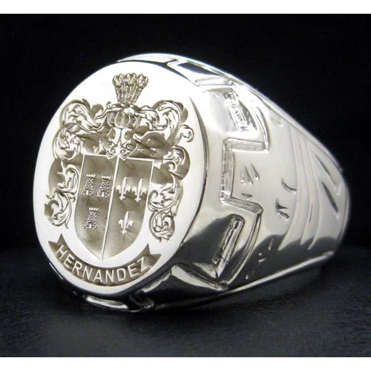 Design Your Own - Coat of Arms Ring - Castle Pattern
