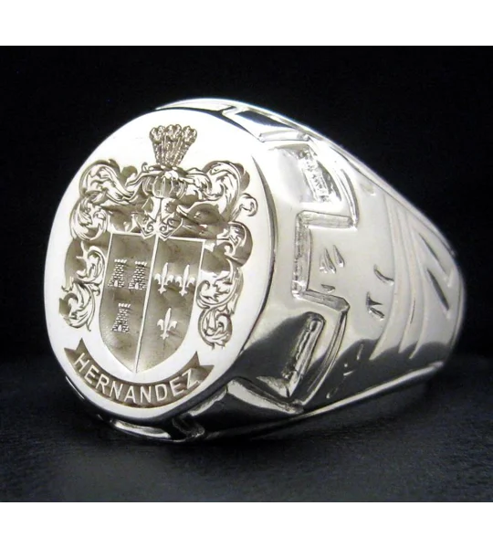 Design Your Own - Coat of Arms Ring - Castle Pattern