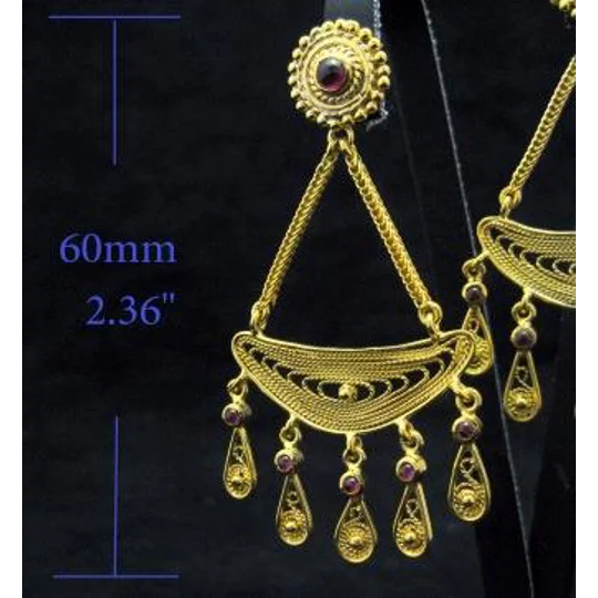 Chandelier Earrings - Handmade