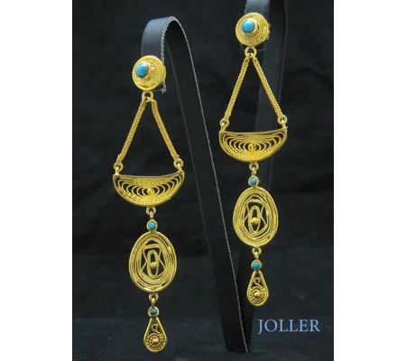 Filigree Earrings / Turquoise