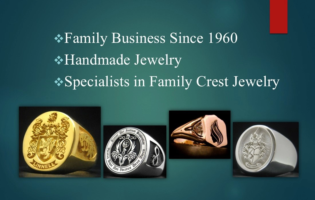 Specialists in Family Crest Jewelry