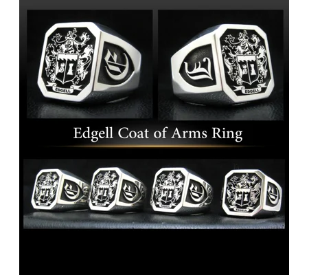 Edgell Coat of Arms Ring