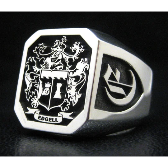 Edgell Family Crest Ring