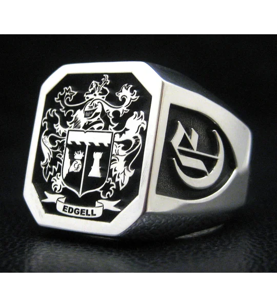 Edgell Family Crest Ring