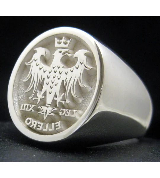 Mens Family Crest Ring