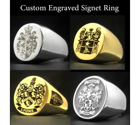 Engraved Signet Ring