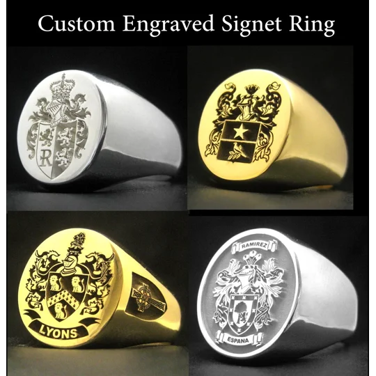 Engraved Signet Ring