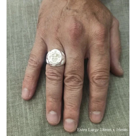 Design Your Own - Coat of Arms Ring - Castle Pattern