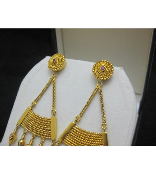 Chandelier Earrings Gold