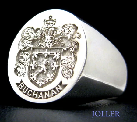 Mens Family Crest Ring