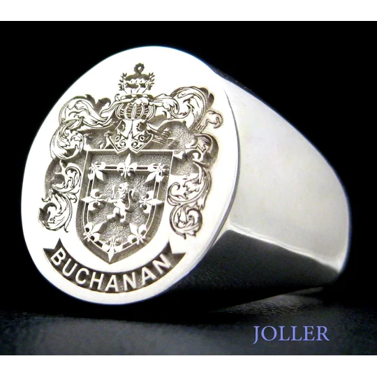 Mens Family Crest Ring