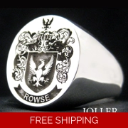 Custom Engraved Your Family Crest Signet Ring