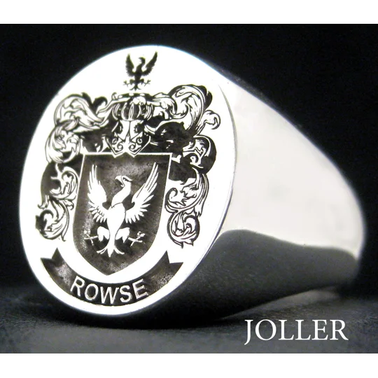 Mens Family Crest Ring