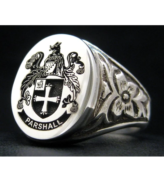 Custom Engraved Family Crest Ring