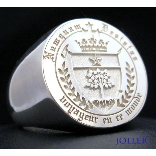 Family Crest Round Ring - Any Crest