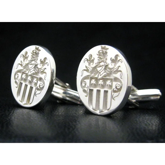 family crest cufflinks