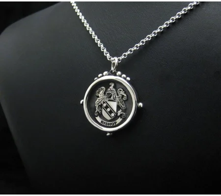 Design Your Own Family Crest Pendant - Mason Pendant - Any Crest