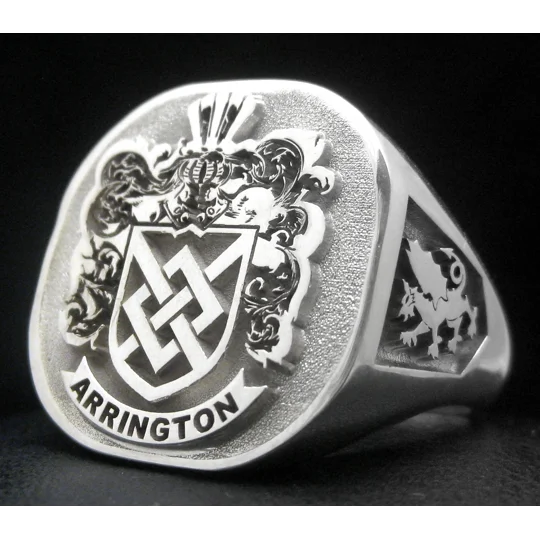 Custom Engraved Signet Ring with any Emblem R01-065-17