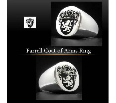 Farrell Coat of Arms Ring