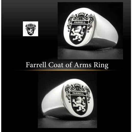 Farrell Coat of Arms Ring