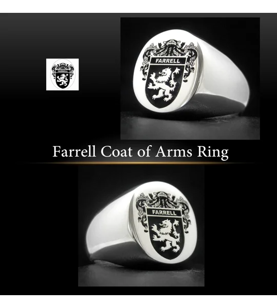 Farrell Coat of Arms Ring